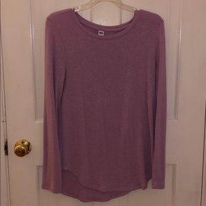 light purple gently used plush sweater